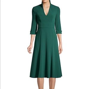 NWOT Black Halo Womens Green Kensington Dress Size 0